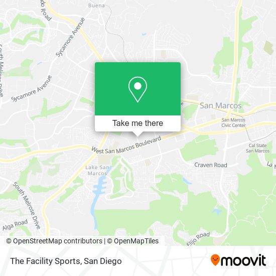 The Facility Sports map