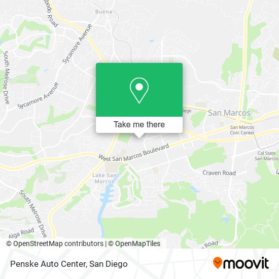 Mapa de Penske Auto Center