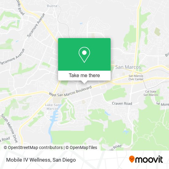 Mobile IV Wellness map