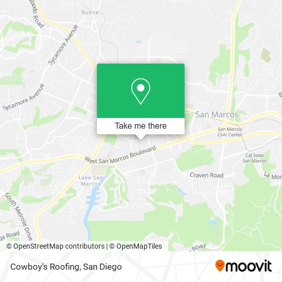 Mapa de Cowboy's Roofing