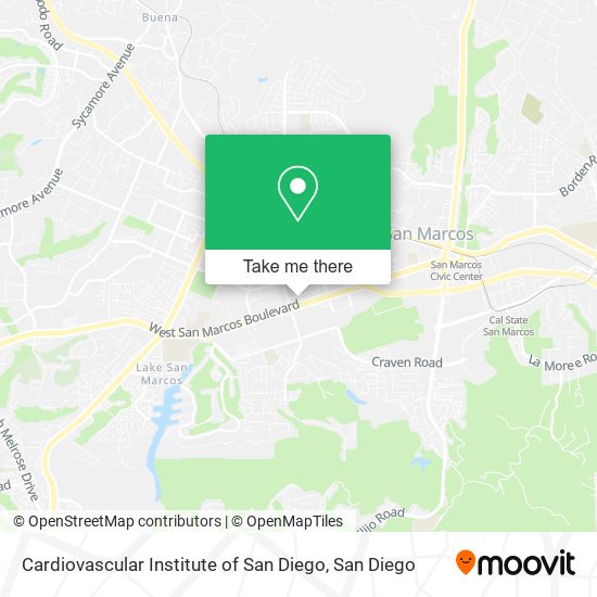 Cardiovascular Institute of San Diego map