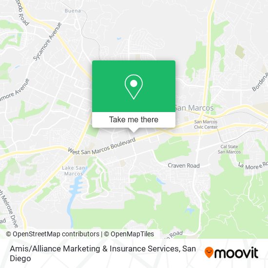 Amis / Alliance Marketing & Insurance Services map