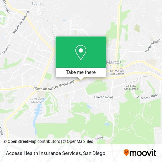 Access Health Insurance Services map