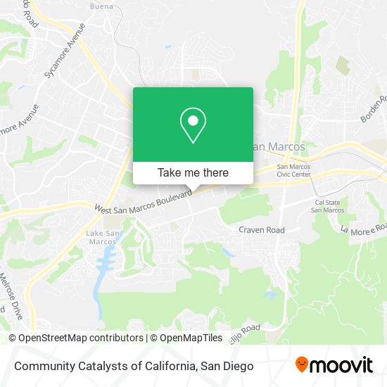 Mapa de Community Catalysts of California