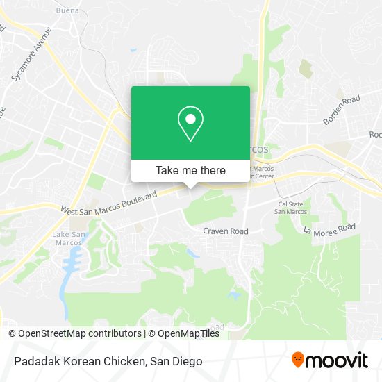 Padadak Korean Chicken map