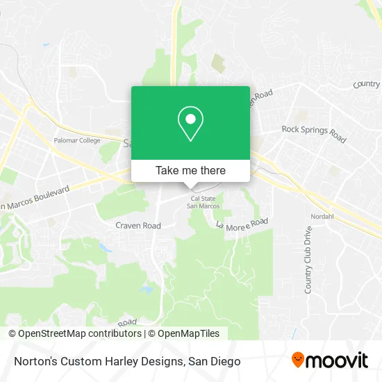 Mapa de Norton's Custom Harley Designs