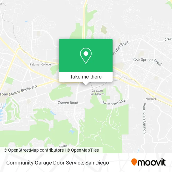 Mapa de Community Garage Door Service