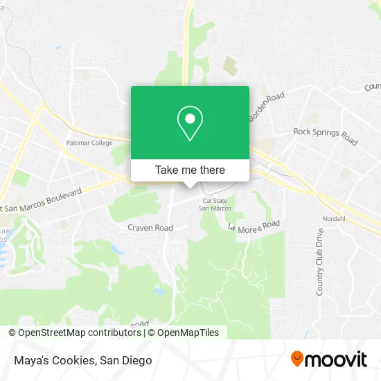 Mapa de Maya's Cookies