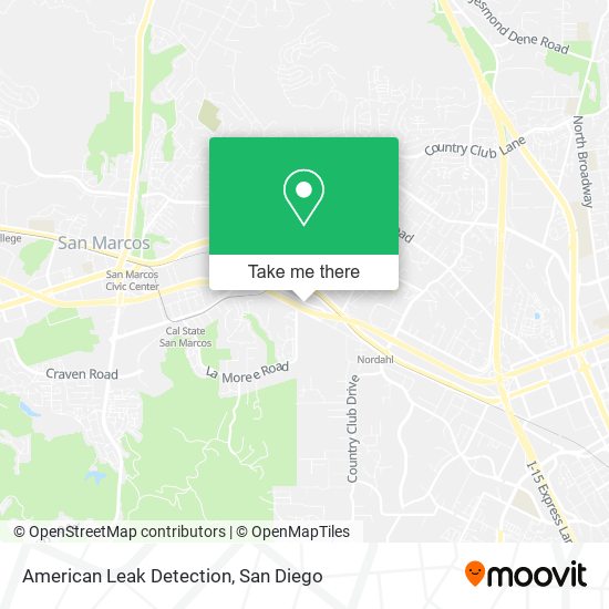 Mapa de American Leak Detection