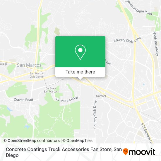 Mapa de Concrete Coatings Truck Accessories Fan Store