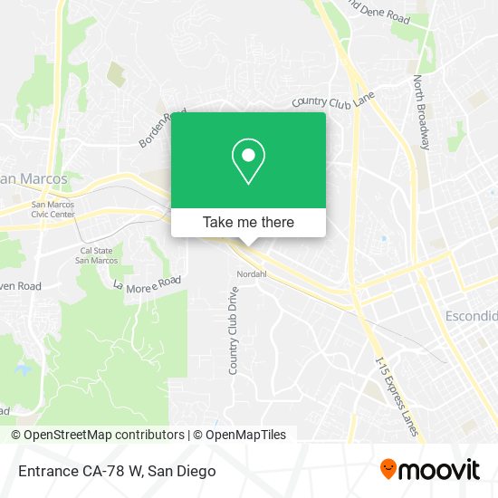 Mapa de Entrance CA-78 W
