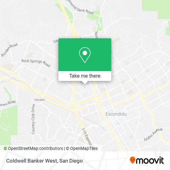 Coldwell Banker West map