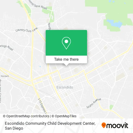 Mapa de Escondido Community Child Development Center