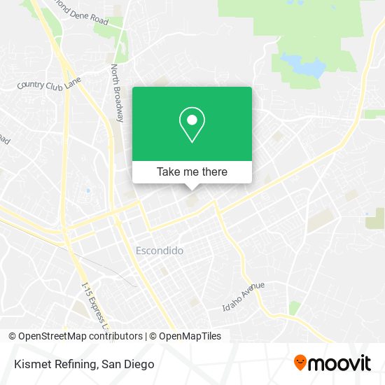Mapa de Kismet Refining