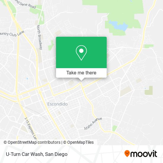 U-Turn Car Wash map