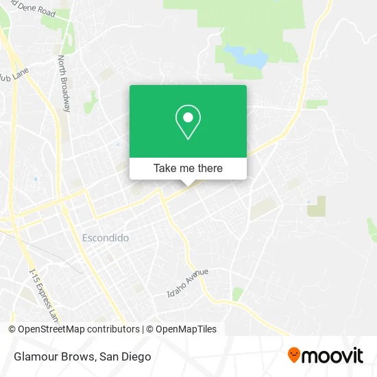 Glamour Brows map