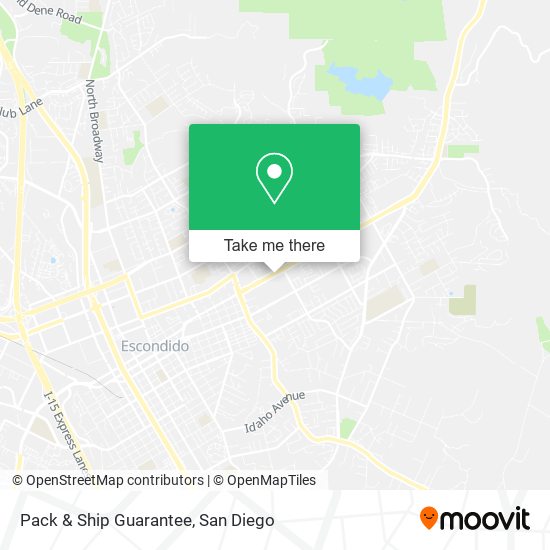 Mapa de Pack & Ship Guarantee