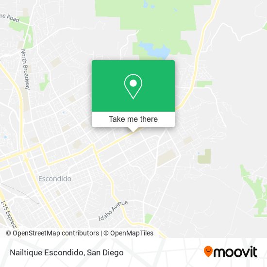 Mapa de Nailtique Escondido