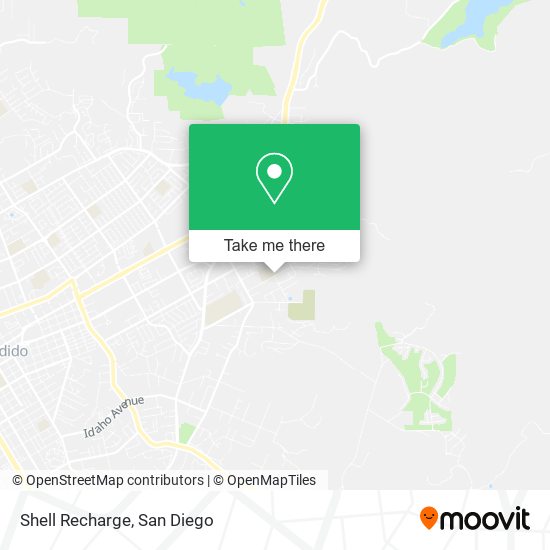 Mapa de Shell Recharge