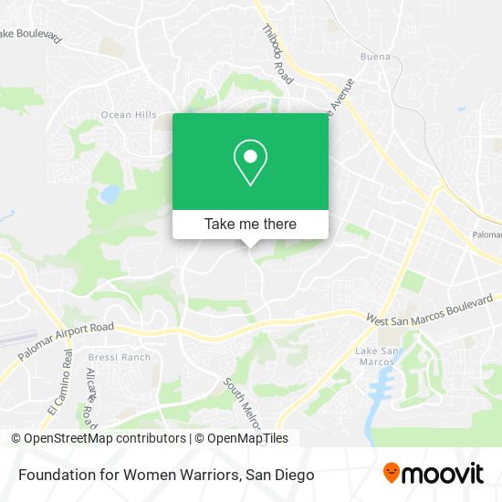 Foundation for Women Warriors map