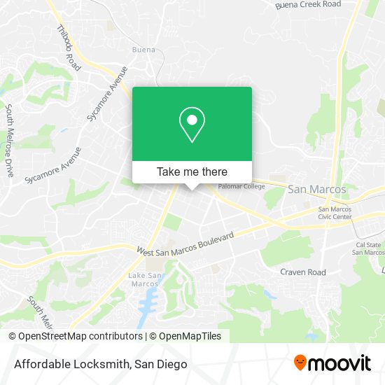 Affordable Locksmith map