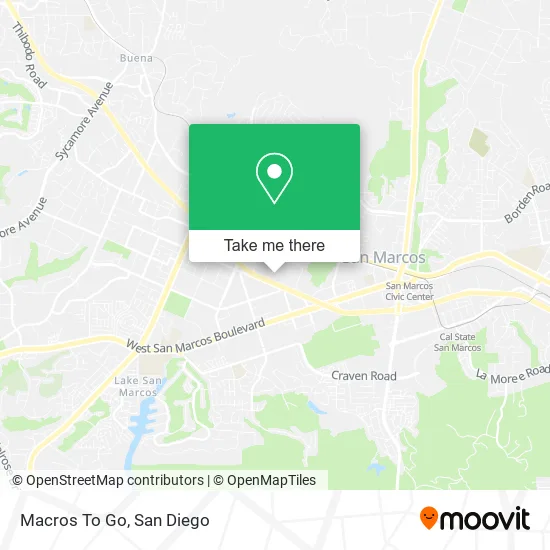Mapa de Macros To Go