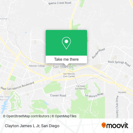 Clayton James L Jr map