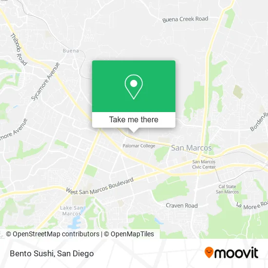 Mapa de Bento Sushi