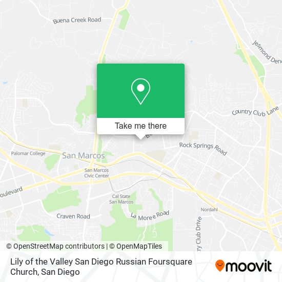 Lily of the Valley San Diego Russian Foursquare Church map