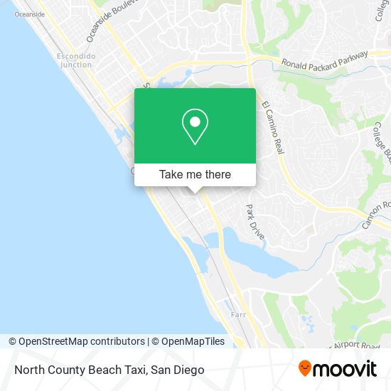 Mapa de North County Beach Taxi