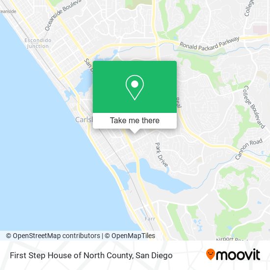 First Step House of North County map