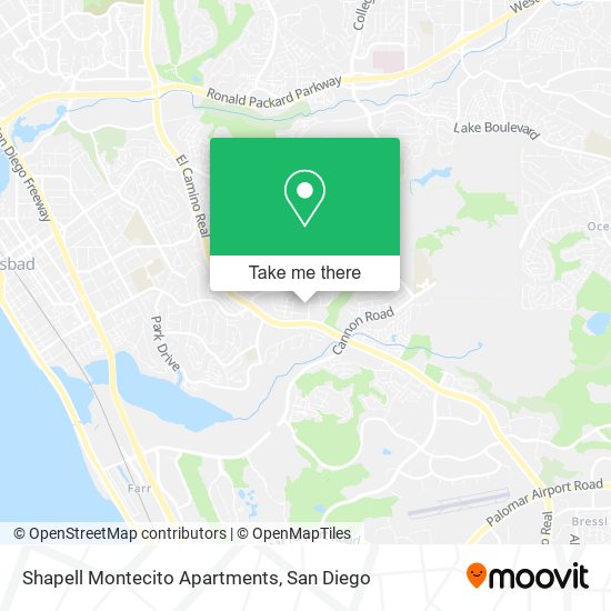 Mapa de Shapell Montecito Apartments
