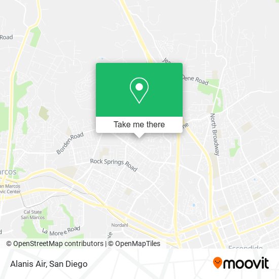 Mapa de Alanis Air
