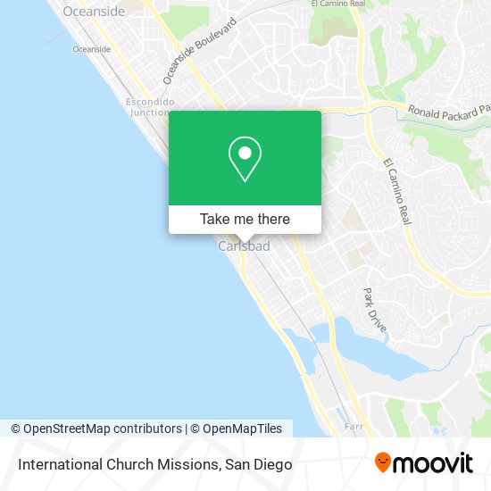 International Church Missions map