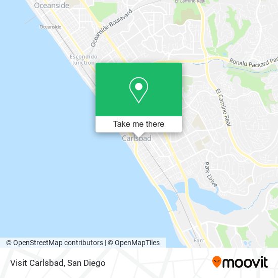 Visit Carlsbad map