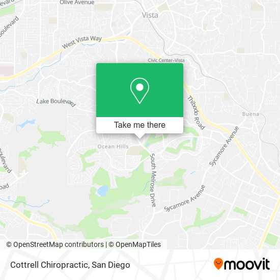 Mapa de Cottrell Chiropractic