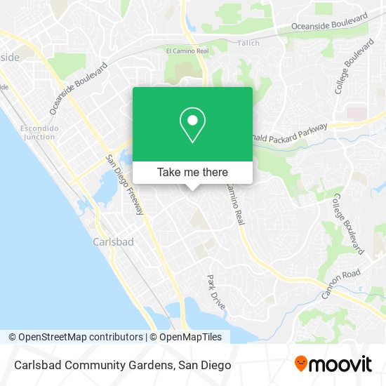 Carlsbad Community Gardens map