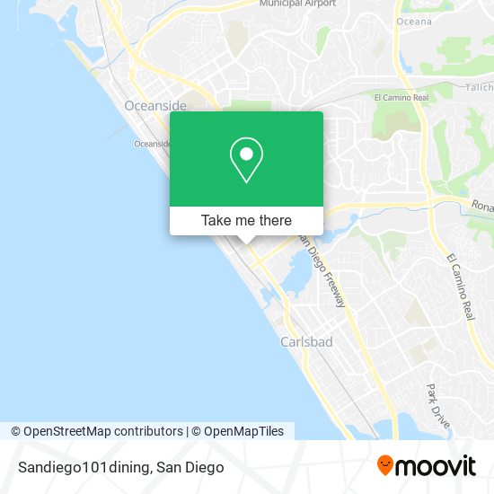 Mapa de Sandiego101dining