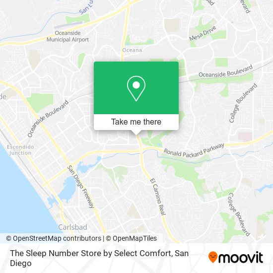 The Sleep Number Store by Select Comfort map