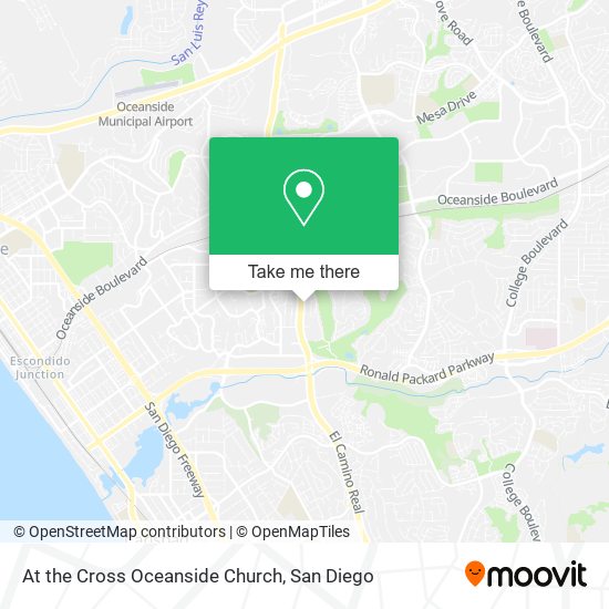 At the Cross Oceanside Church map
