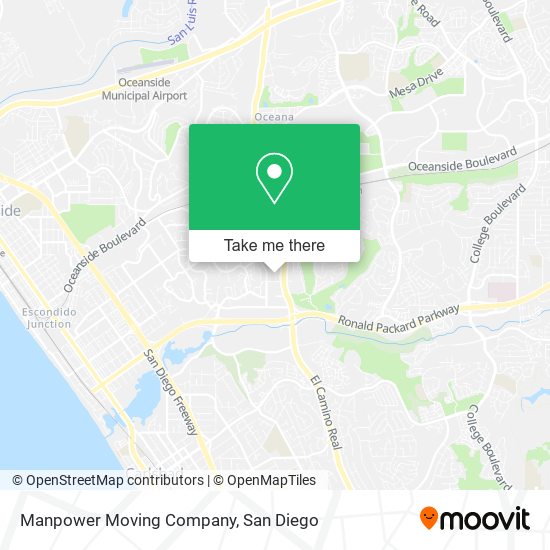 Manpower Moving Company map