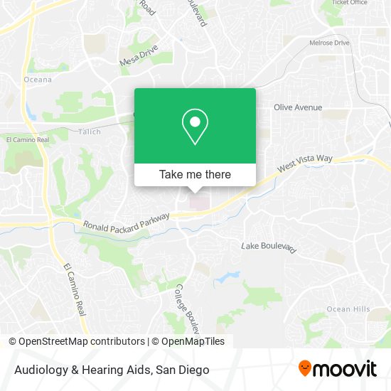 Audiology & Hearing Aids map