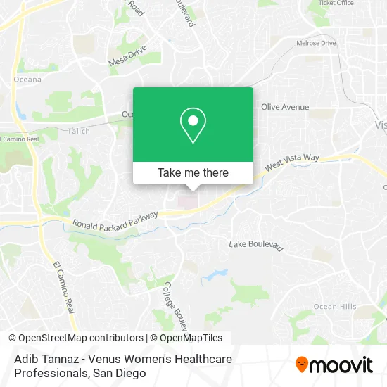 Adib Tannaz - Venus Women's Healthcare Professionals map