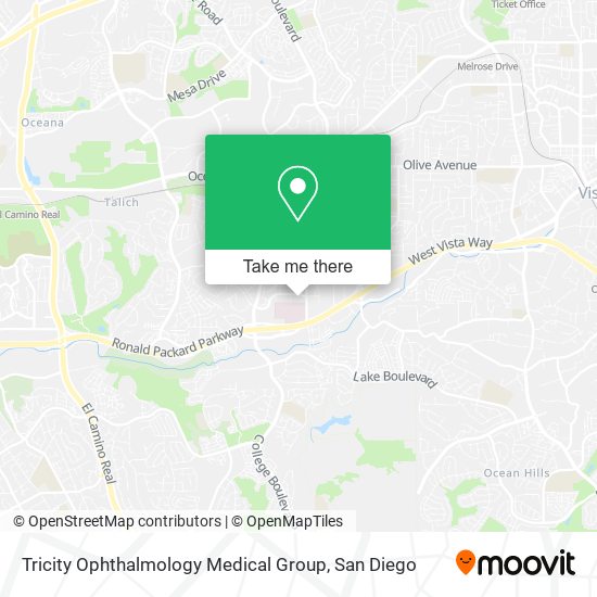 Mapa de Tricity Ophthalmology Medical Group