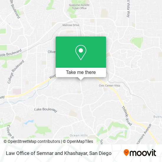 Mapa de Law Office of Semnar and Khashayar
