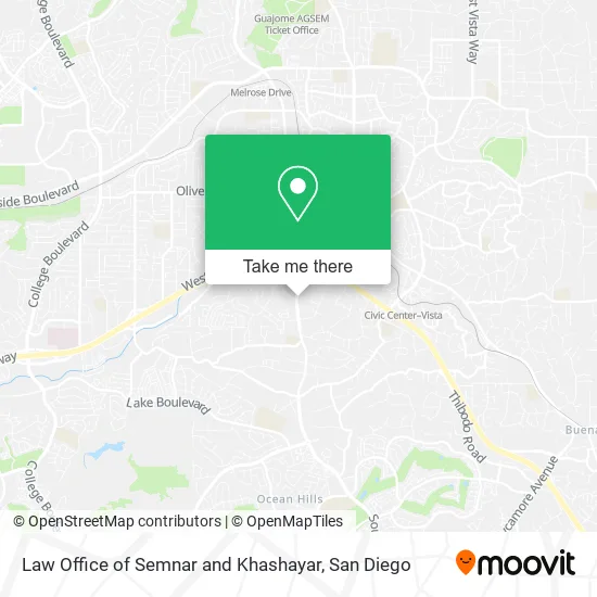 Mapa de Law Office of Semnar and Khashayar