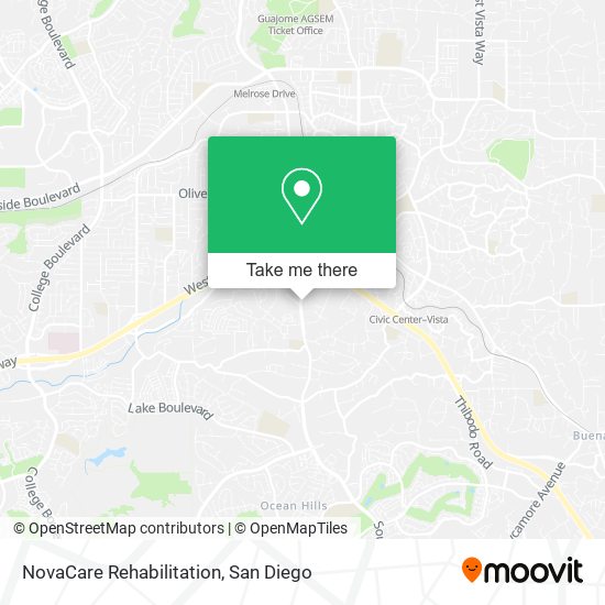 NovaCare Rehabilitation map