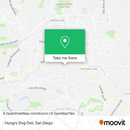 Hungry Dog Deli map