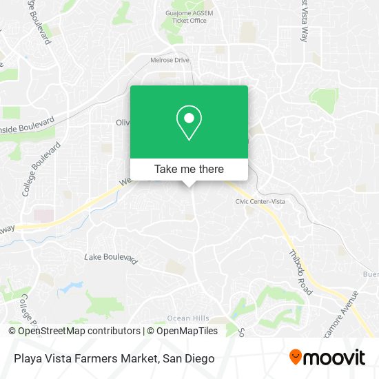 Mapa de Playa Vista Farmers Market