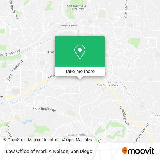 Law Office of Mark A Nelson map